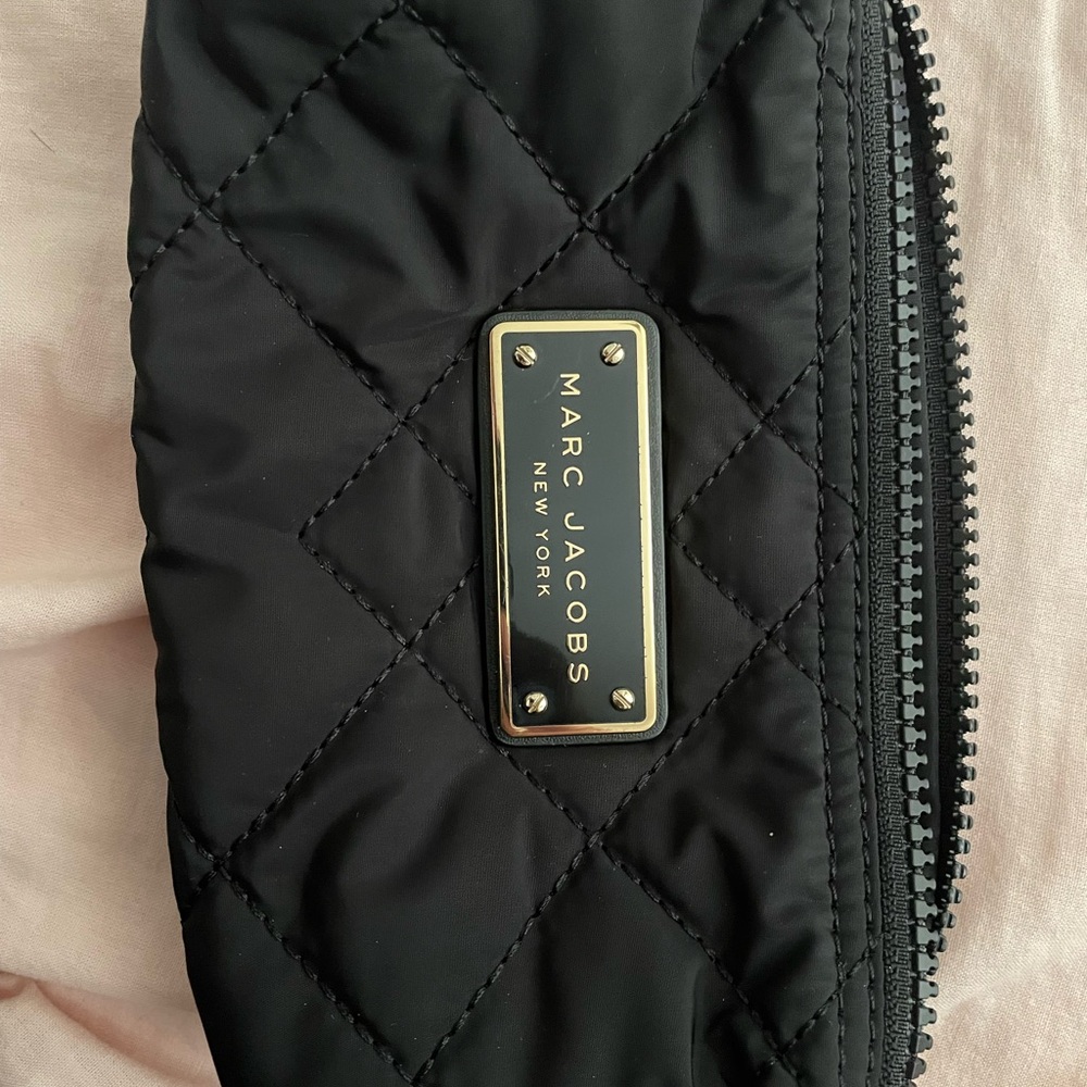Marc Jacobs Black Quilted Zip Pouch